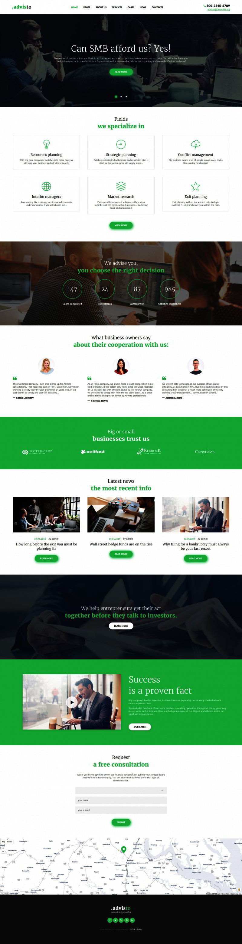 Advisto - Financial Advisor Consultancy WordPress Theme