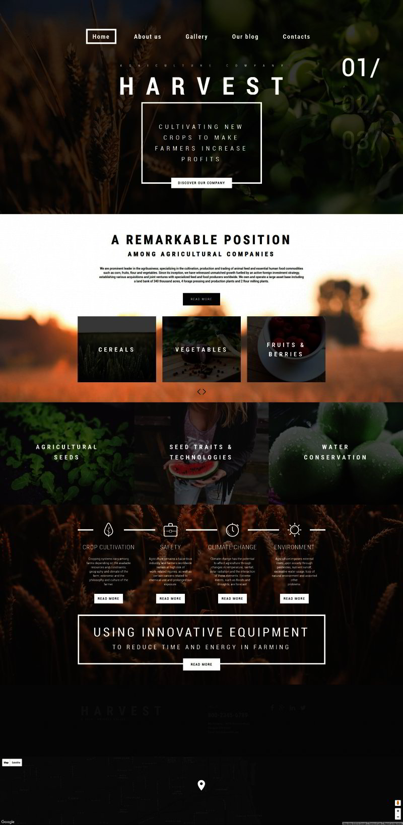 Harvest WordPress Theme