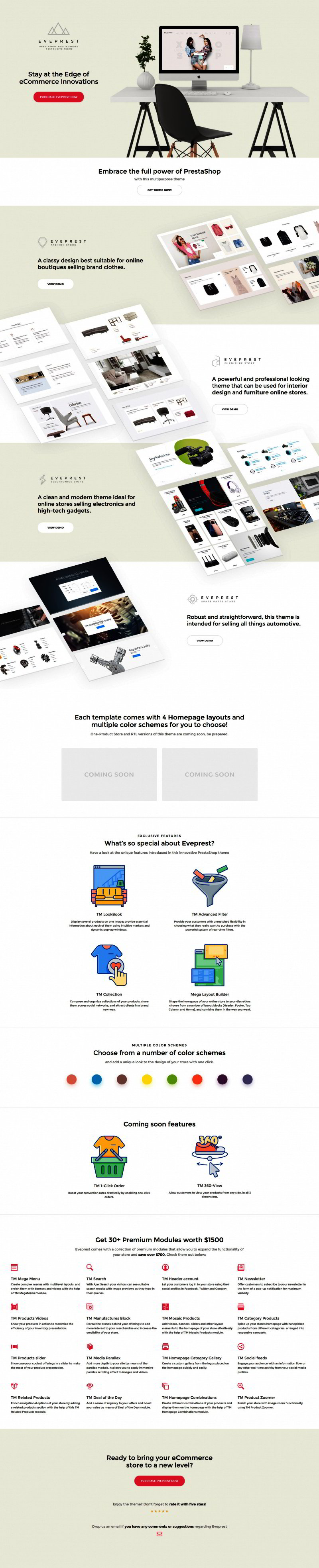 Eveprest - Multipurpose PrestaShop Theme