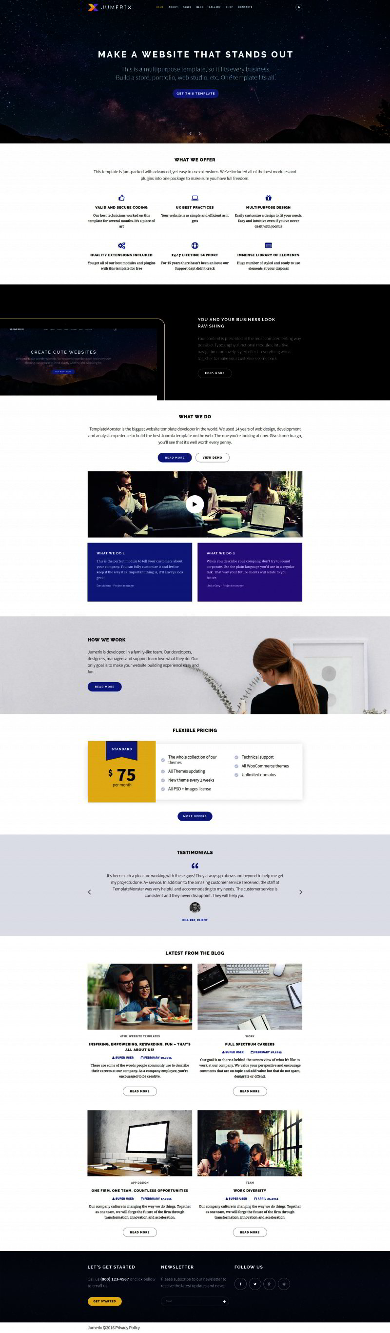 Jumerix - Multipurpose Joomla Template