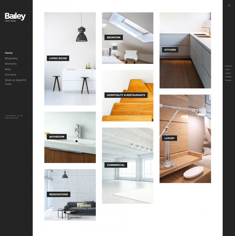 Bailey - Furniture & Interior Design WordPress Theme