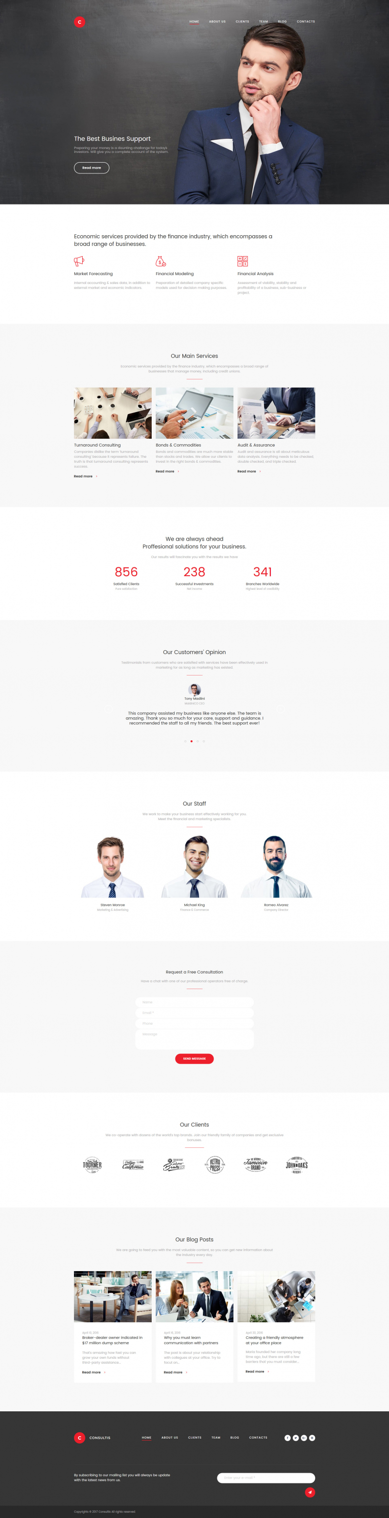 Consulting Premium Moto CMS 3 Template