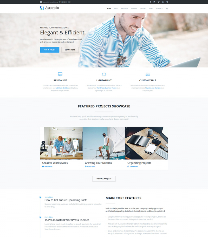 Ascendio - Corporate & Business WordPress Theme