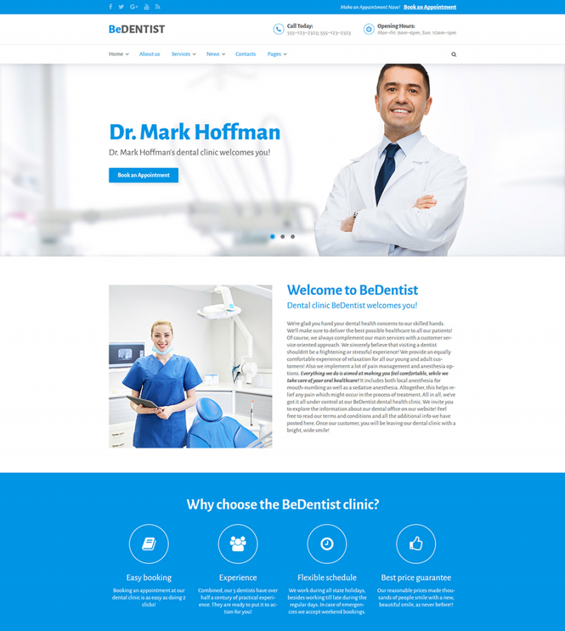 BeDentist - Dentist & Medical WordPress Theme