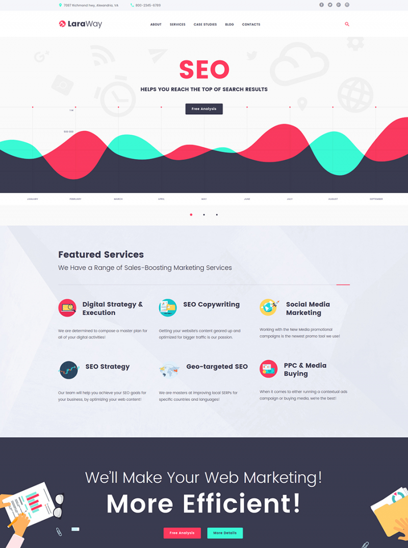 Laraway - SEO & Digital Marketing Agency WordPress Theme