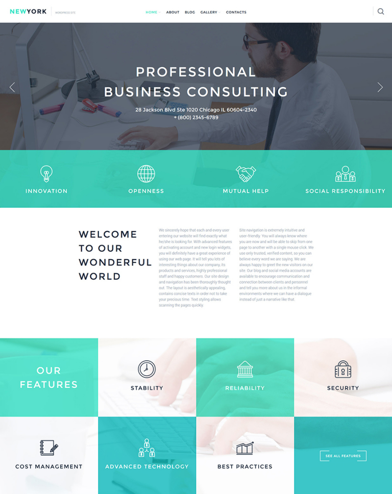 Business Responsive WordPress Theme