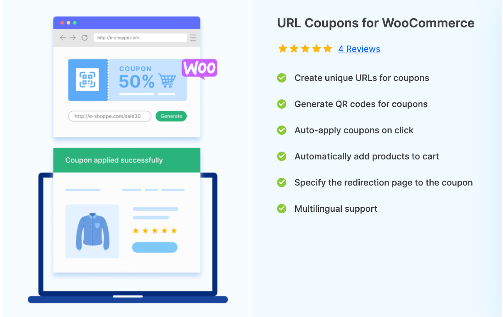 9. URL Coupons for WooCommerce
