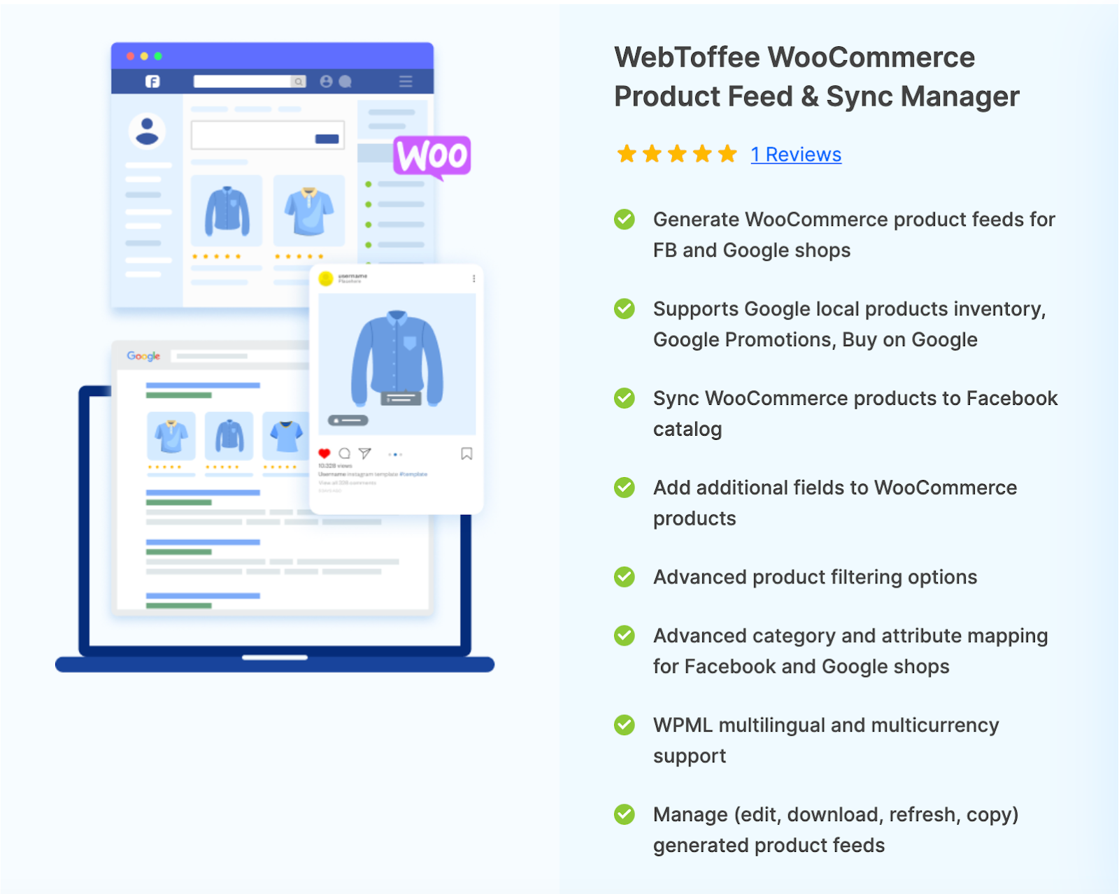 15. WebToffee WooCommerce Product Feed & Sync Manager