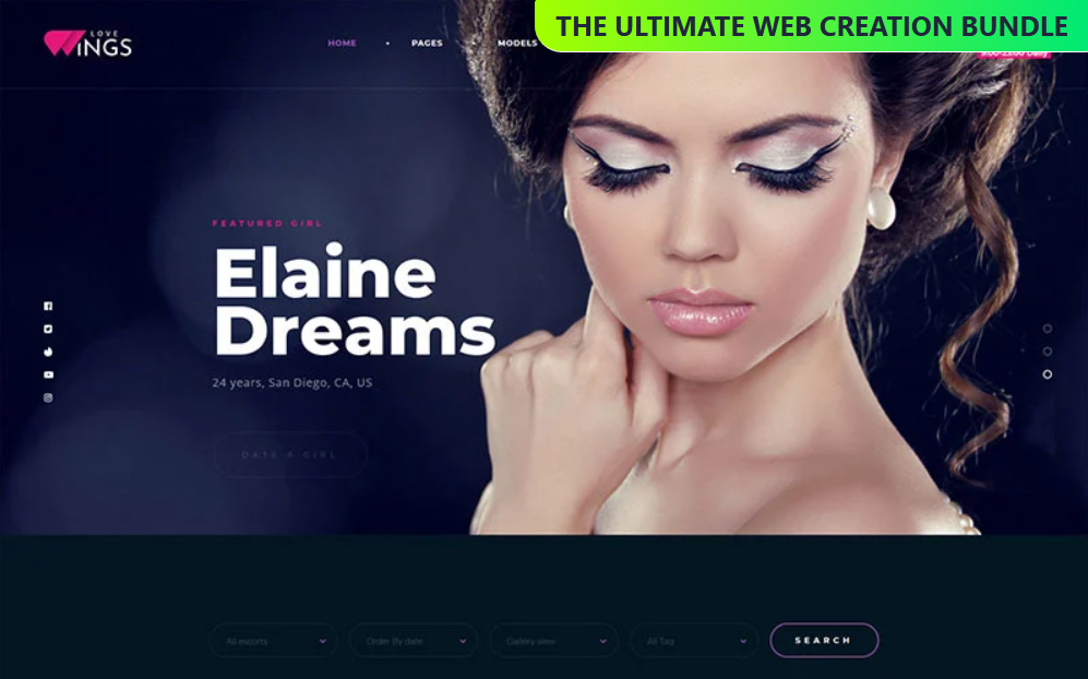 Dating website example