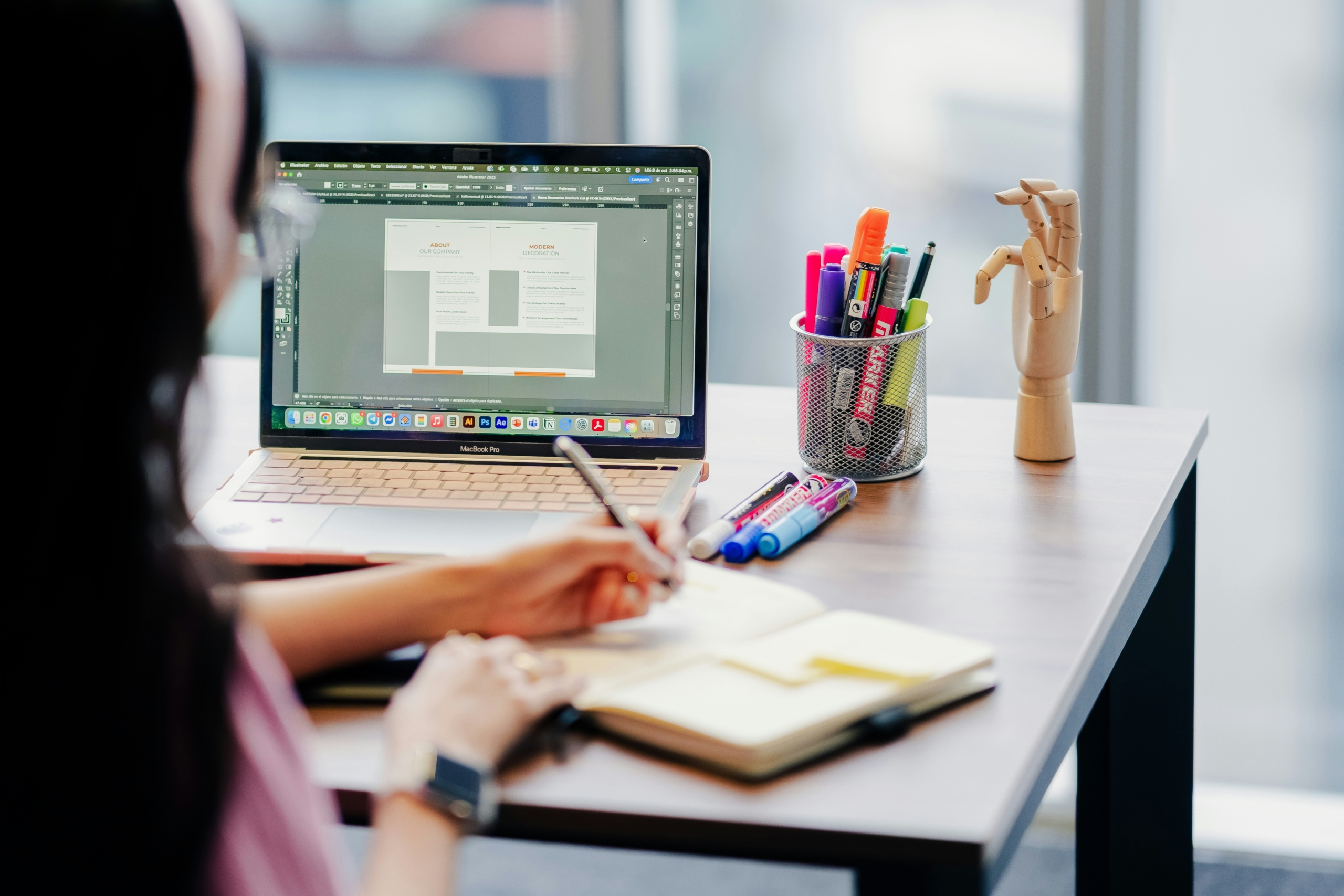web designer working